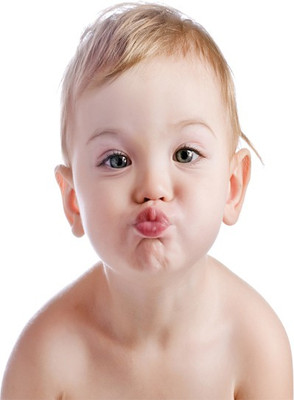 

kiss cute baby boy baby. Poster Paper Print(18 inch X 12 inch, Rolled)