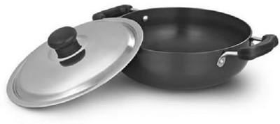 

Madhu Hard Anodized Induction Base Deep Kadhai 22 cm(Hard Anodised, Non-stick, Induction Bottom), Black
