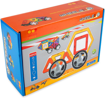

Spice Innocente Multicoloured Big Magnetic Construction Set for Kids(40 Pieces)