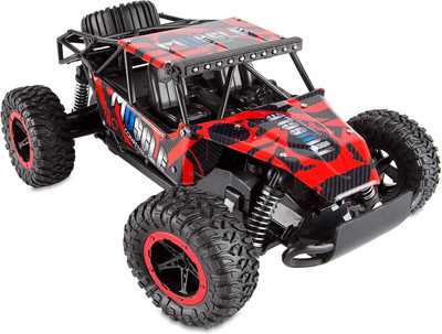 

Spice Innocente Red & Black Printed Racing Jeep with Charger(Red)