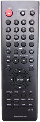 

LipiWorld VC-118 Compatible For MITASHI DVD Remote Controller(Black)