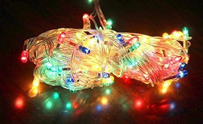 Ascension 24 LEDs 3.99 m Multicolor Steady String Rice Lights(Pack of 4)