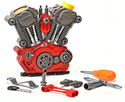 

Toys Bhoomi Super Fun Pretend Play Junior Mechanic Build Your Own Motorcycle Engine with Lights & Sound
