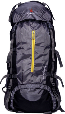 

GRANDIOSE 75L Grey Chain Model Hiking Backpack / Rucksack bags (GTB67501GY) Rucksack - 75 L(Grey)