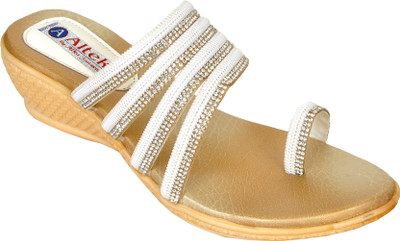 

Altek Women White Wedges