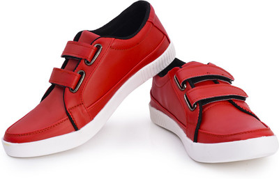 

Rozo Welcrow Loafer Canvas Shoes For Men(Red