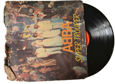 

Artlivo VINTAGE Gramophone Record - ABBA Super Trouper (With Cover) Decorative Showpiece - 1 cm(Plastic, Multicolor)
