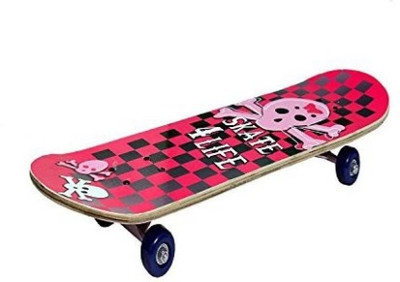 

L'AVENIR IVANCA Skate for Life 8 inch x 28 inch Skateboard(Pink, Pack of 1)
