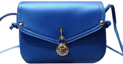 

Mei&Ge Girls Casual Blue PU Sling Bag