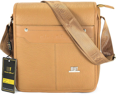 

Roberto Ballmore Boys & Girls Formal Beige Leatherette Sling Bag