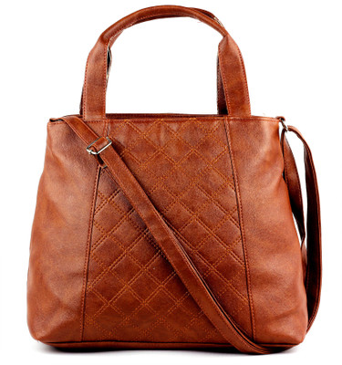 

RAMPOSH Women Casual Brown Rexine Sling Bag