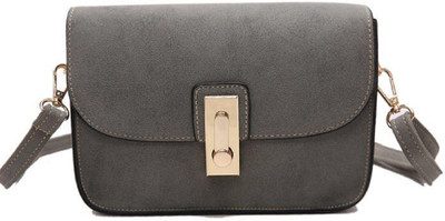 

Mei&Ge Girls Casual Grey PU Sling Bag