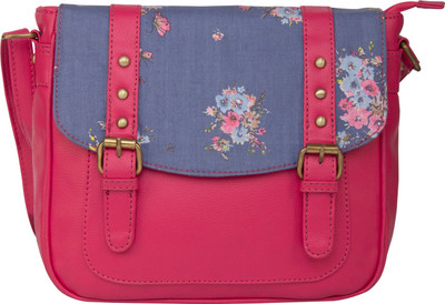 

Bagsy Malone Women Casual Pink PU Sling Bag