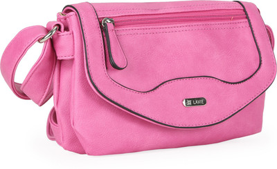 

Lavie Women Casual Pink PU Sling Bag