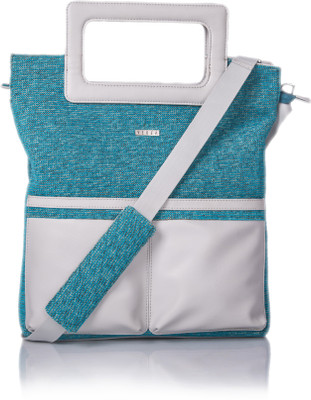 Veuza Women Casual Blue Leatherette Sling Bag