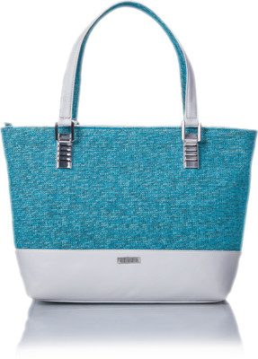 

Veuza Women Casual Blue, Silver Leatherette Shoulder Bag
