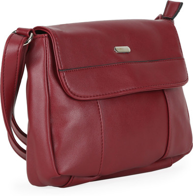 

Lavie Women Casual Maroon PU Sling Bag