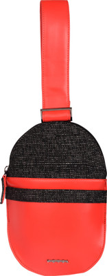 

Veuza Women Casual Black Leatherette Hand-held Bag