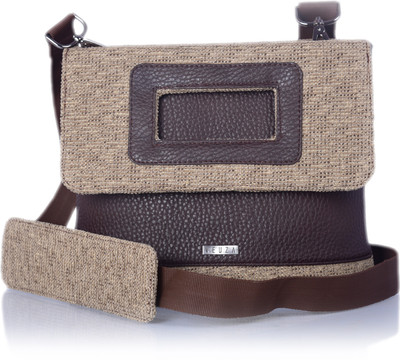 

Veuza Women Casual Brown Leatherette Hand-held Bag