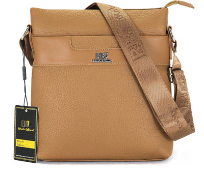 

Roberto Ballmore Boys & Girls Formal Beige Leatherette Sling Bag