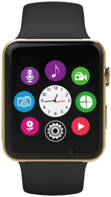 

SYL Presenting Bluetooth Smartwatch with Sim- Card Support Compatible Gold Smartwatch(Brown Strap Free Size)
