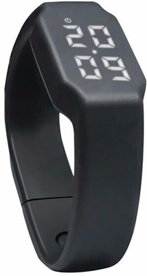 

ZVR ZVR Fitness BanD 3D PeDometer Sleep Temperature Calorie Monitor Time Display Silicon Without SpeeDometer Smartwatch(Black Strap L)