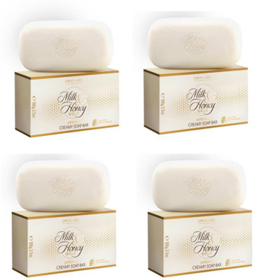 Oriflame Milk & honey Soap(pack of 4)(4 x 100 g)