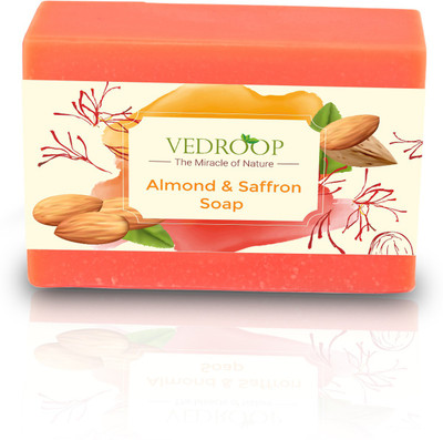 

Vedroop Almond Saffron Soap(100 g)
