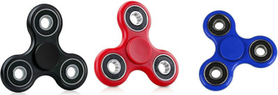 

Lata Set of Black Blue & Red Spinner, Super fast and smooth 3 spinners(Red, Black, Blue)