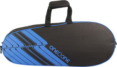 

One O One Lines Collection Triple Black Blue Badminton Kitbag(Black, Kit Bag), Black & yellow