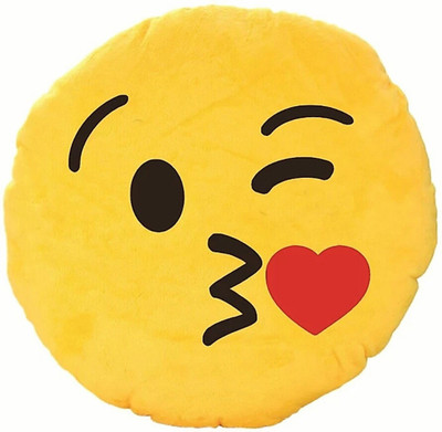SR FASHION HUB SMILE PILLOW - 34 mm(Yellow)
