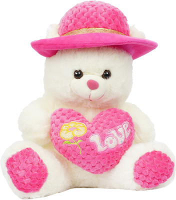

Aarushi Stuffed Teddy Bear with Heart - 35 cm(Multicolor)
