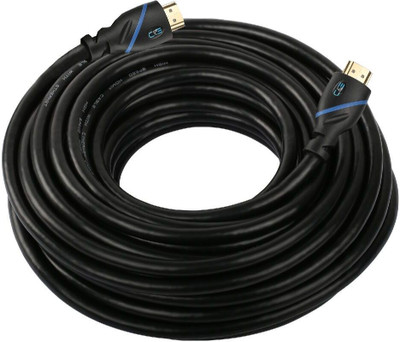 

C&E TV-out Cable 50 Feet HDMI Male to Male ,Supports Ethernet 3D and Audio Return, 2 Pack(Black, For TV, 15.24 m)