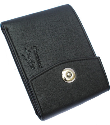 

AVB Men Black Artificial Leather Wallet(10 Card Slots)