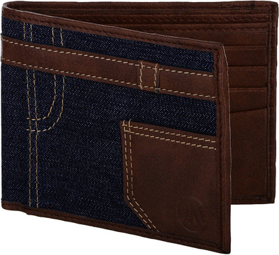 

MarkQues Men Casual Blue Artificial Leather Wallet(8 Card Slots), Blue-05