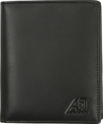 

A&T London Men Black Genuine Leather Wallet(4 Card Slots)
