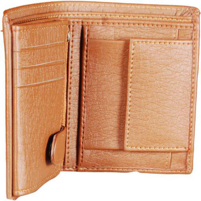 

REHBAR Men Tan Artificial Leather Card Holder(12 Card Slots)