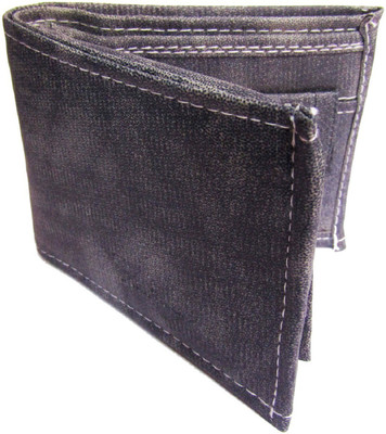 

Peacock Mundkar Boys Blue Canvas, Artificial Leather, Fabric Wallet(5 Card Slots)