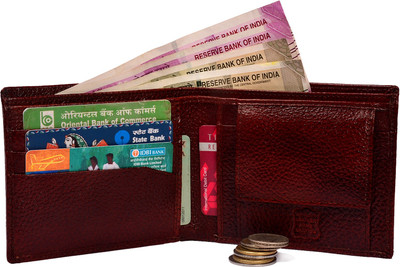 

Wildrexx Men Brown Genuine Leather Wallet(5 Card Slots)