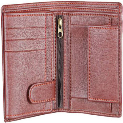 

REHBAR Men Brown Artificial Leather Card Holder(12 Card Slots)