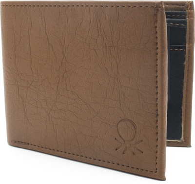 

Coovs Men Tan Genuine Leather Wallet(4 Card Slots)