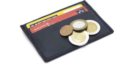 

bageera Men Black Genuine Leather Card Holder(4 Card Slots), Balck