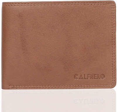 

Calfnero Men Tan Genuine Leather Wallet(8 Card Slots), Camel