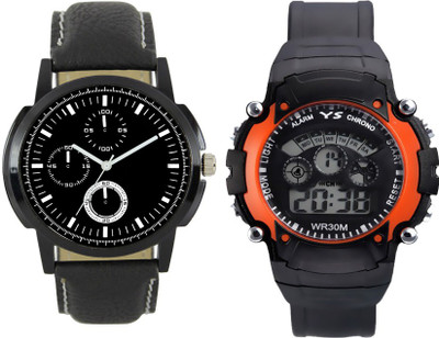 

SRK ENTERPRISE Kids Watch Combo With Stylish And Sporty Look LR 0013_ Orange Sport Watch - For Boys