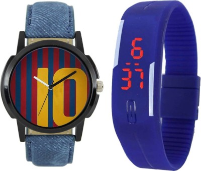 SRK ENTERPRISE Kids Watch Combo With Stylish And Sporty Look LR 0010_Blue Led Watch  - For Boys   Watches  (SRK ENTERPRISE)