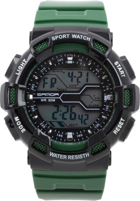 Sanda S378BKGRN Watch  - For Men   Watches  (Sanda)