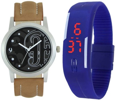 CM Kids Watch Combo With Premium And Sporty Look LR 0014_Blue Led Watch  - For Boys   Watches  (CM)