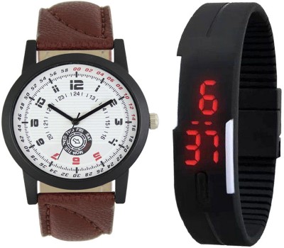 CM Kids Watch Combo With Premium And Sporty Look LR 0011_ Black Led Watch  - For Boys   Watches  (CM)
