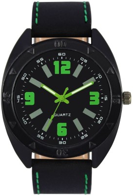 FASHION POOL VOLGA PROFESSIONAL BLACK & GREEN OVAL SHAPED DIAL STUNNING NEW DIWALI COLLECTION WATCH Watch  - For Men   Watches  (FASHION POOL)