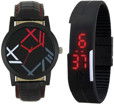 CM Kids Watch Combo With Premium And Sporty Look LR 0012_ Black Led Watch  - For Boys   Watches  (CM)